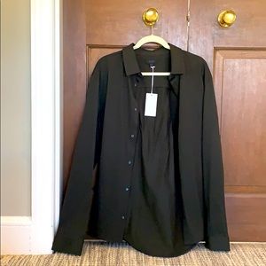 COS Organic Cotton Jersey Shirt Button Down